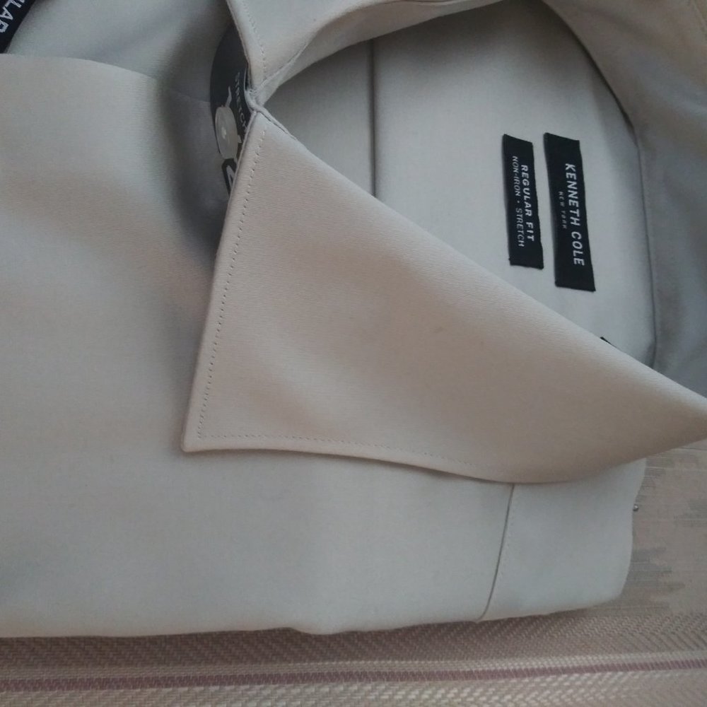 Kenneth Cole  New York Men's Dress Shirt Non-Iron - Picture 8 of 9